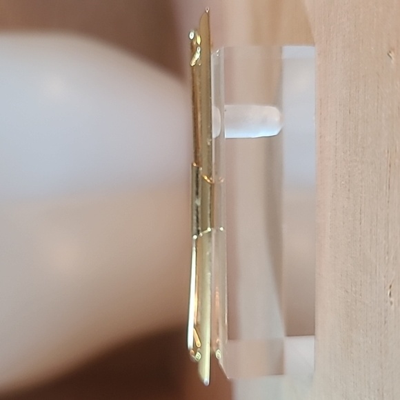 Men's vintage gold color collar clip - Picture 1 of 5